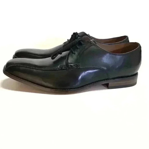 Bostonian Narrate Walk Mens 13 D Oxford Dress Shoes Black Leather Lace Up NEW